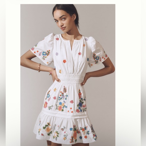 Nwt the Somerset embroidered mini dress - Picture 4 of 8